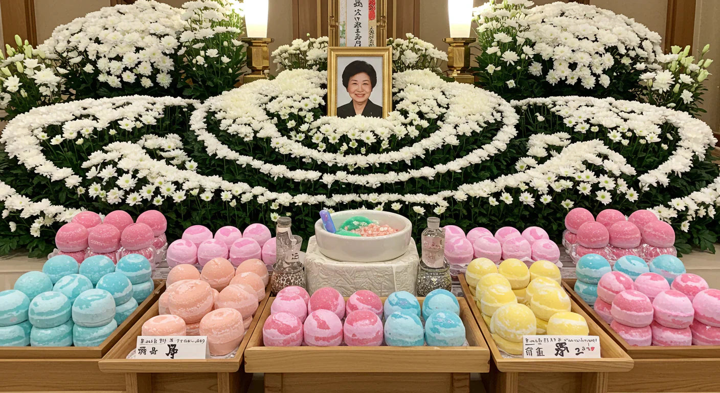 葬儀場の祭壇に入浴剤を飾る方法:故人の趣味を表現する新しい形