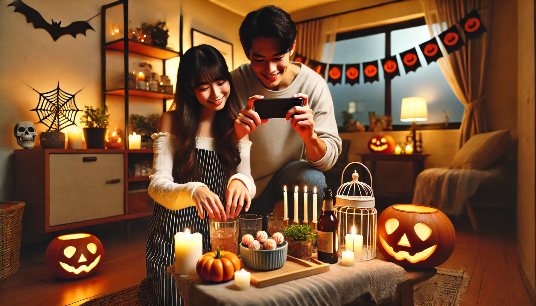 【カップル必見】SNS映えする家でのハロウィンパーティー裏技大公開