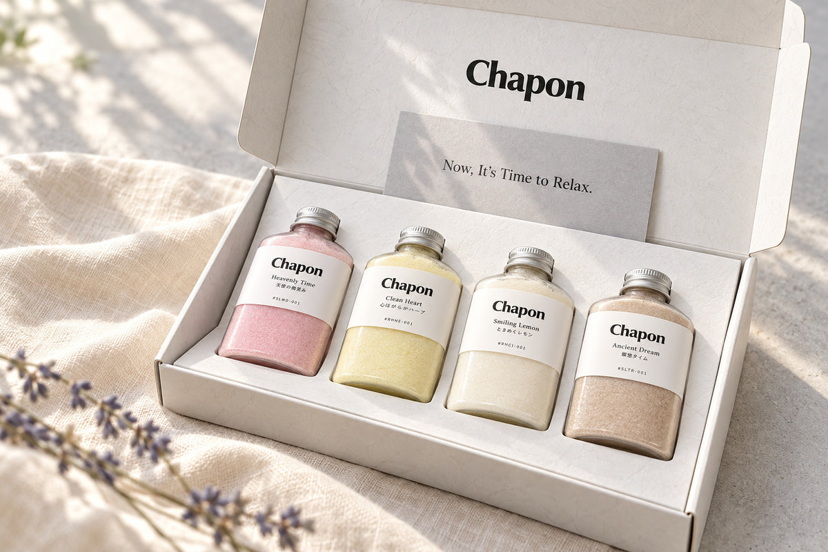 
睡眠の質 – Evening Bath Set (Set of 4)